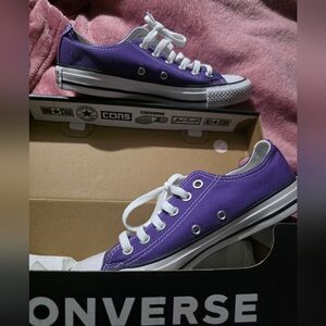 Converse Classic Purple Canvas Sneakers